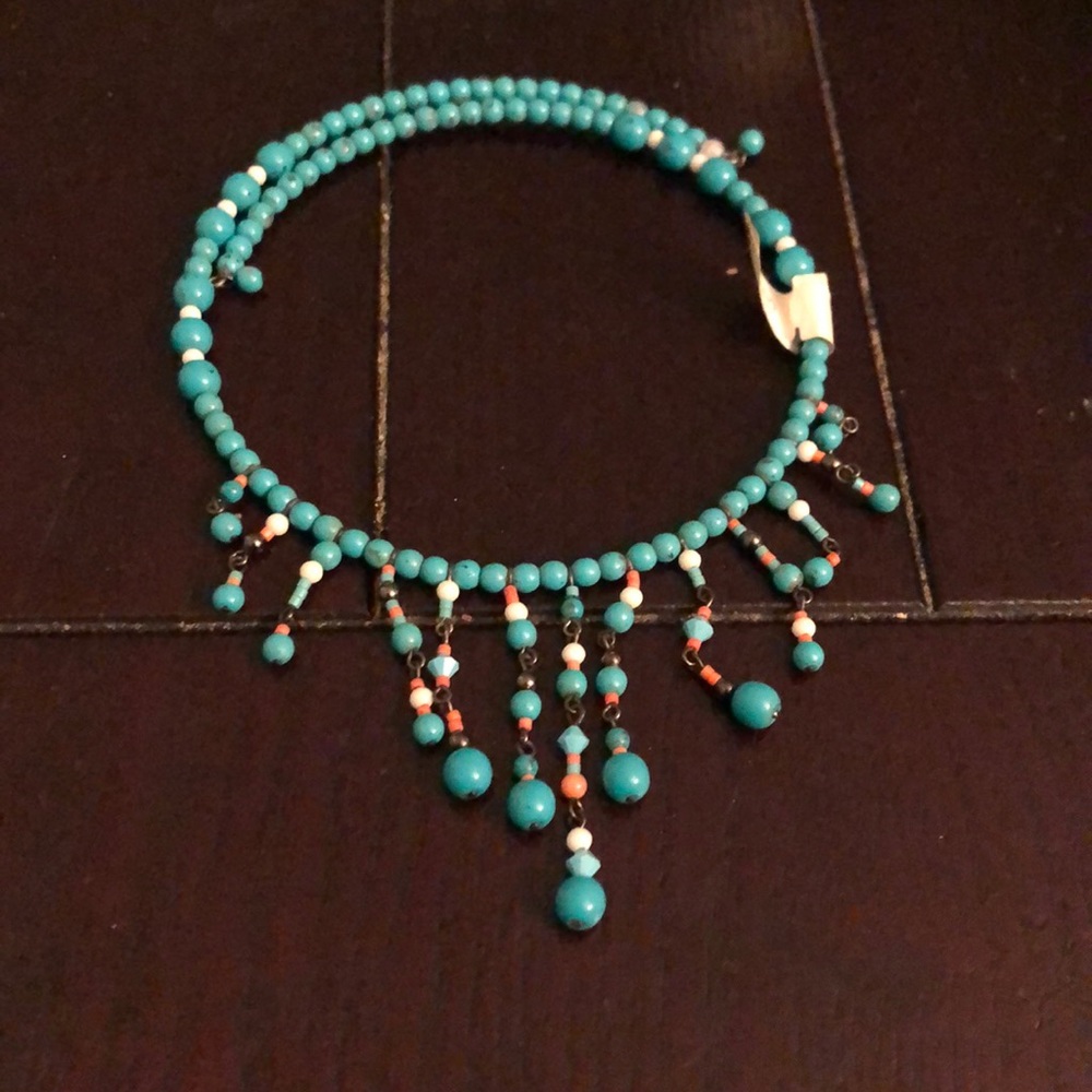 Teal Choker Necklace
